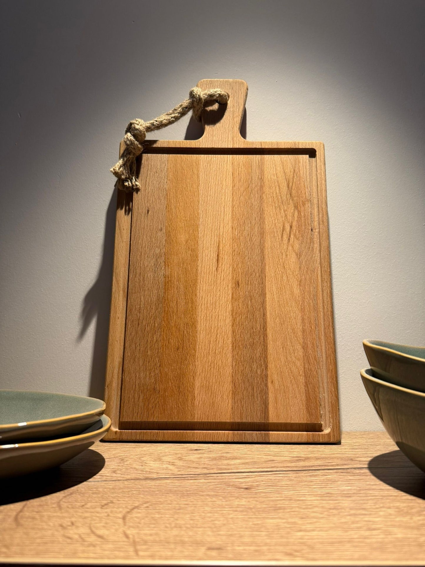 Gepersonaliseerde Steakplank Beukenhout Groot Rechthoek 40 x 23 x 2 cm