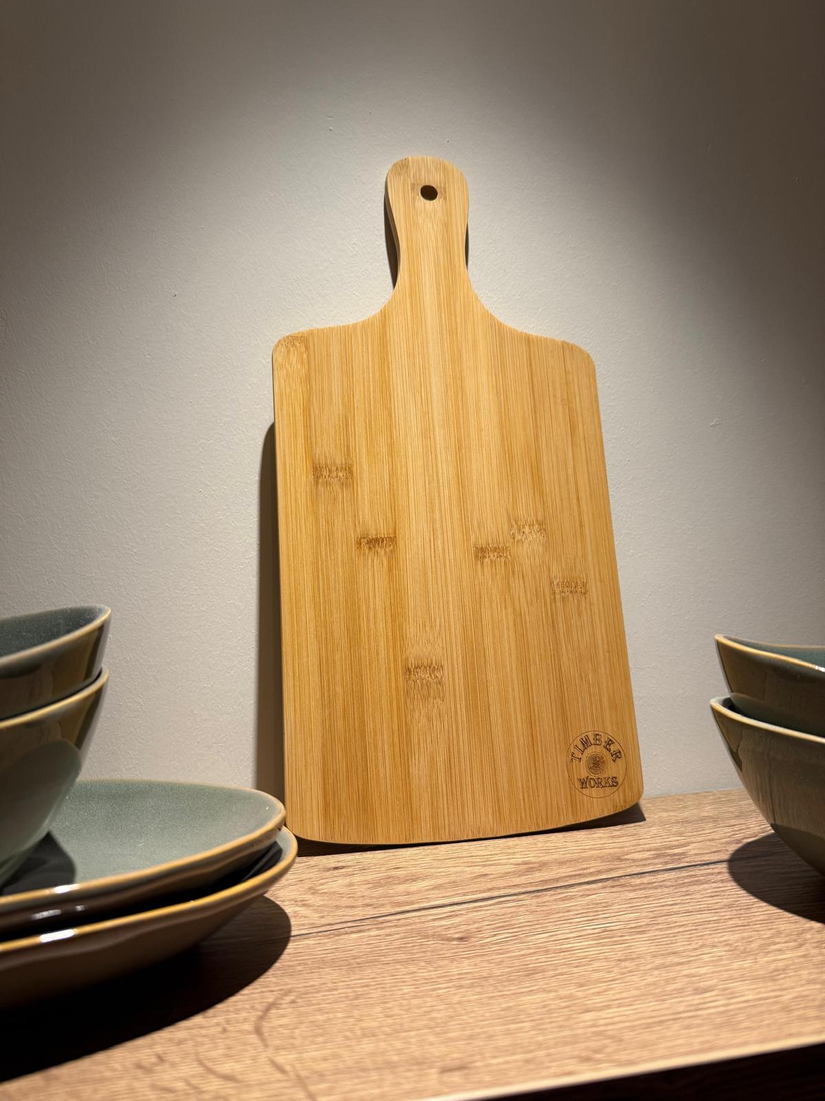 Gepersonaliseerde Borrelplank Bamboe Hout 40 cm