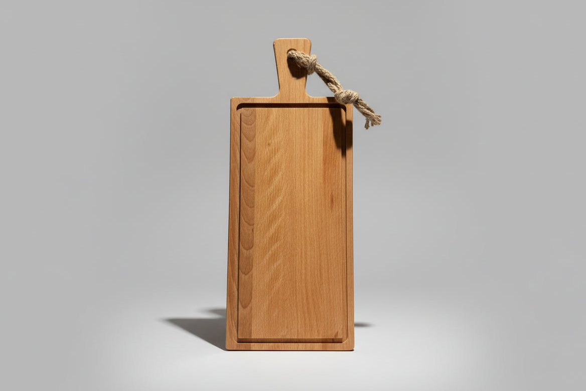 Gepersonaliseerde Steakplank Beukenhout Lang 49 x 20 x 2 cm - Timber-Works