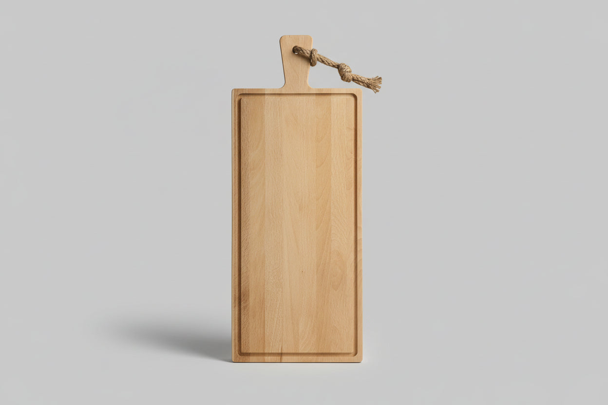 Gepersonaliseerde Steakplank Beukenhout Extra Groot 59 x 24 x 2 cm - Timber-Works