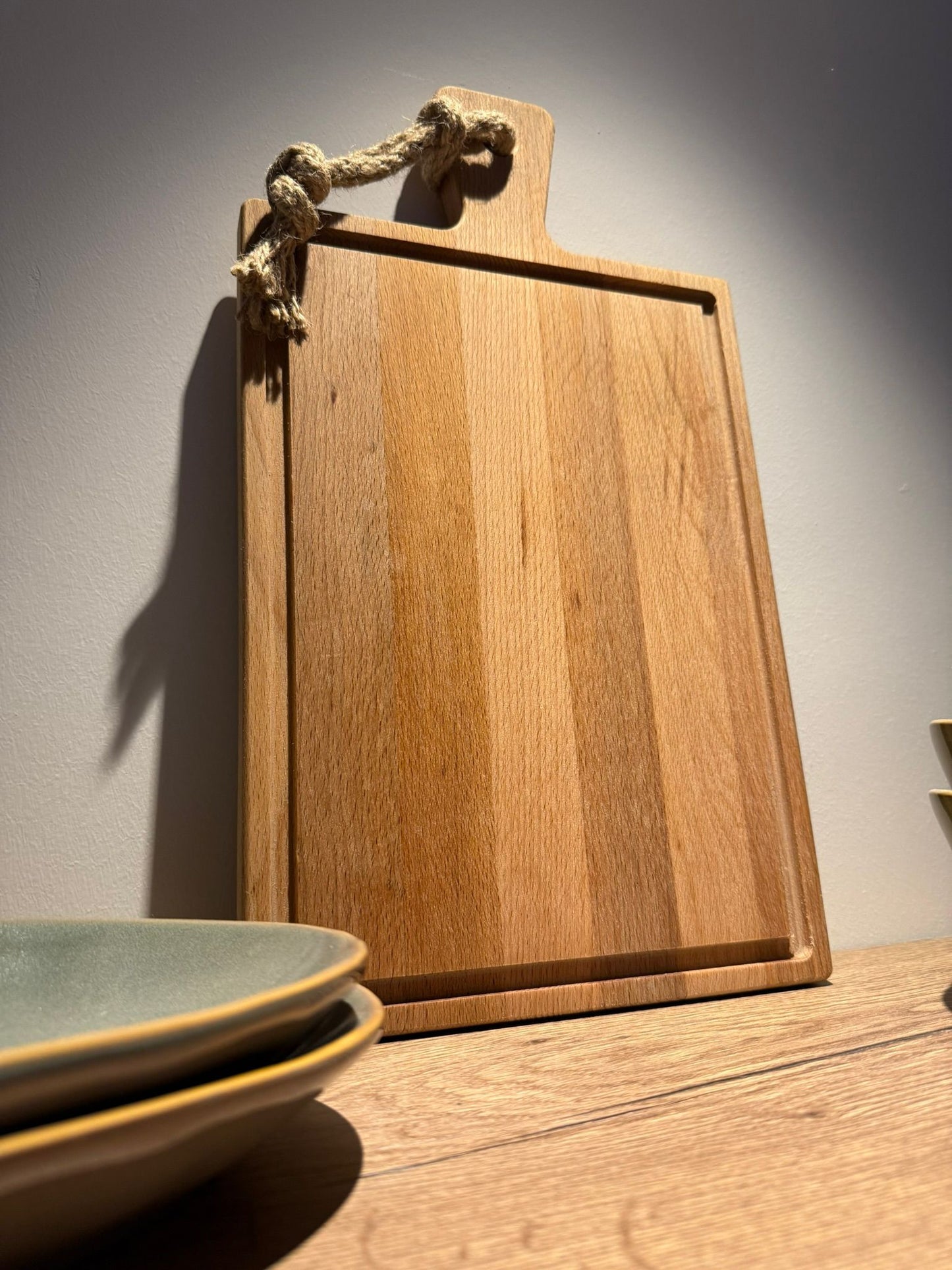 Gepersonaliseerde Steakplank Beukenhout Groot Rechthoek 40 x 23 x 2 cm