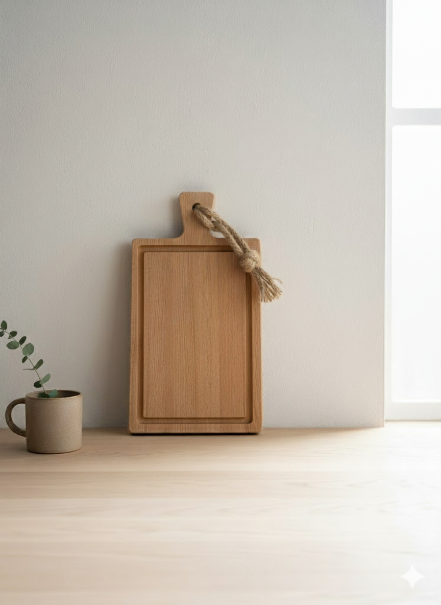 Gepersonaliseerde Steakplank Beukenhout Groot Rechthoek 40 x 23 x 2 cm