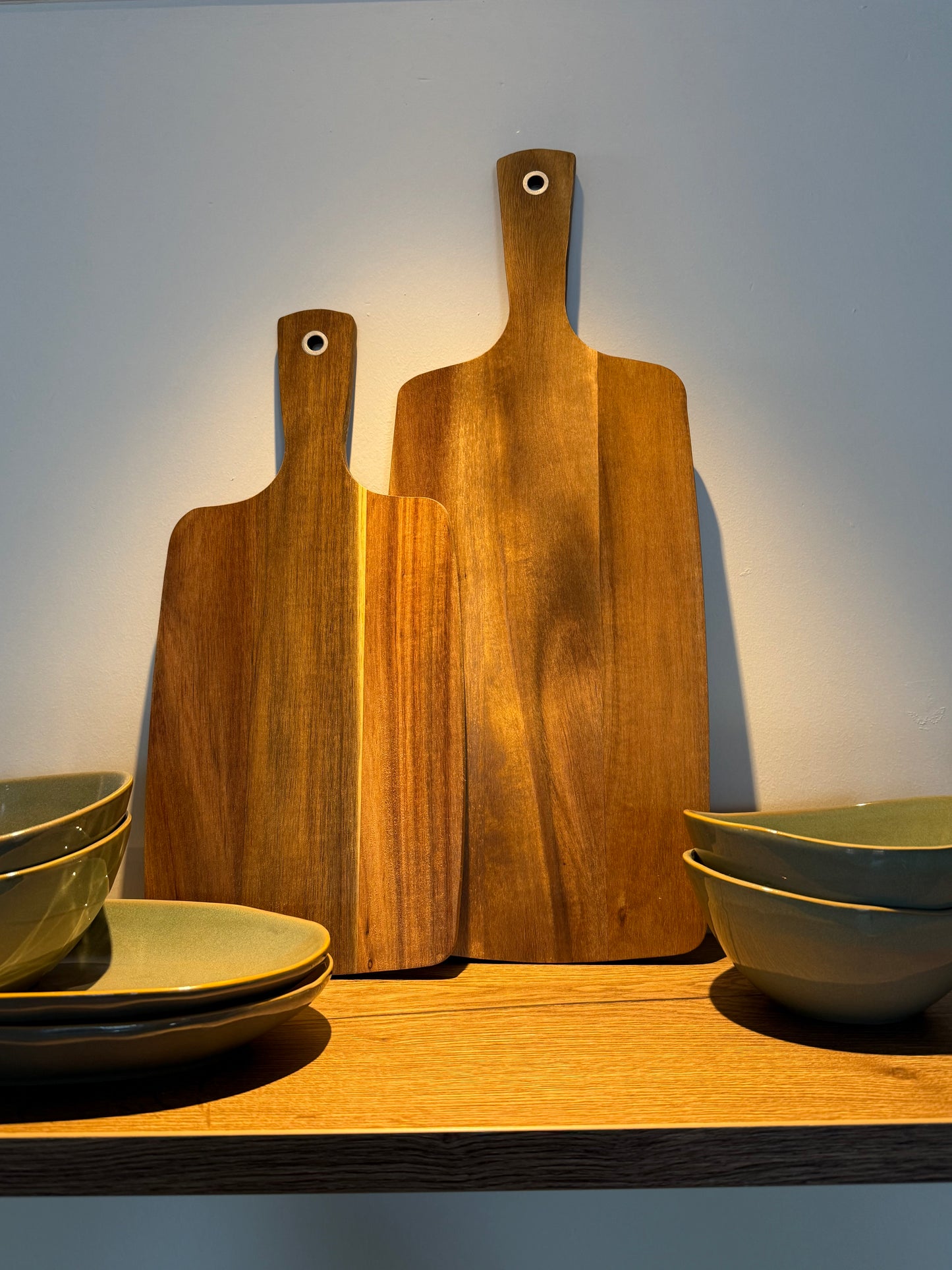 Gepersonaliseerde Borrelplank Bruin Acacia Hout 52 cm