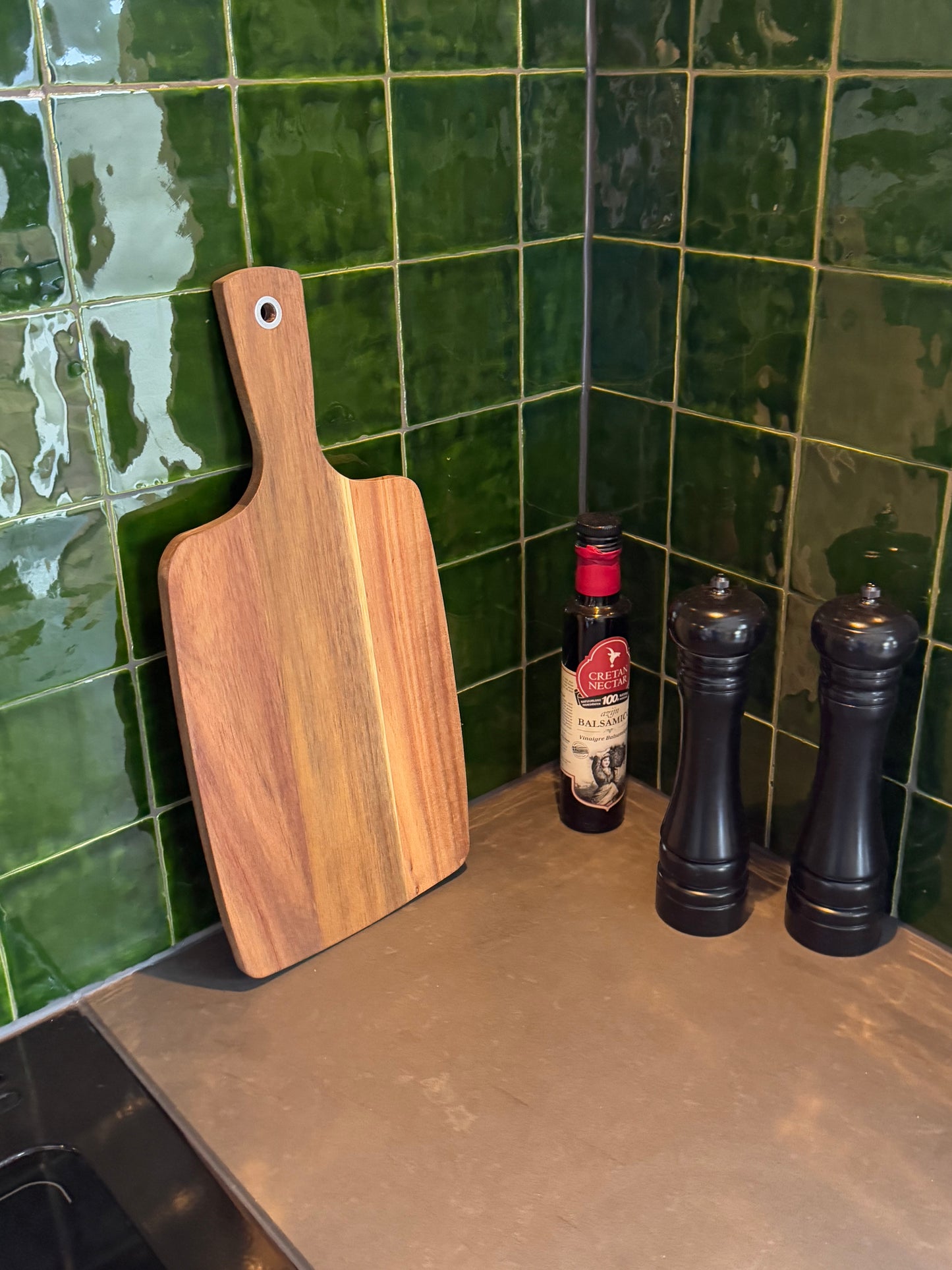 Gepersonaliseerde Borrelplank Bruin Acacia Hout 42cm