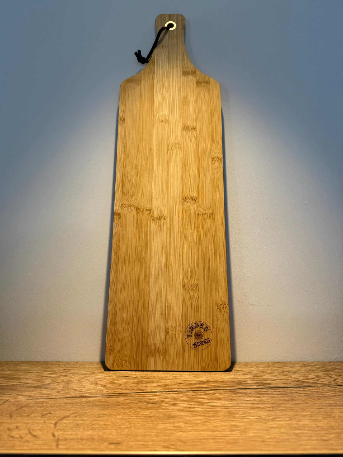 Gepersonaliseerde Borrelplank Bamboe Hout Lang 57 cm